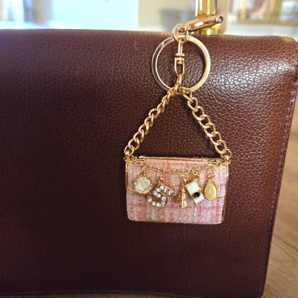 Urban Boutique Designer‎ Inspired Pink Handbag Key Chain Bag Charm NWT